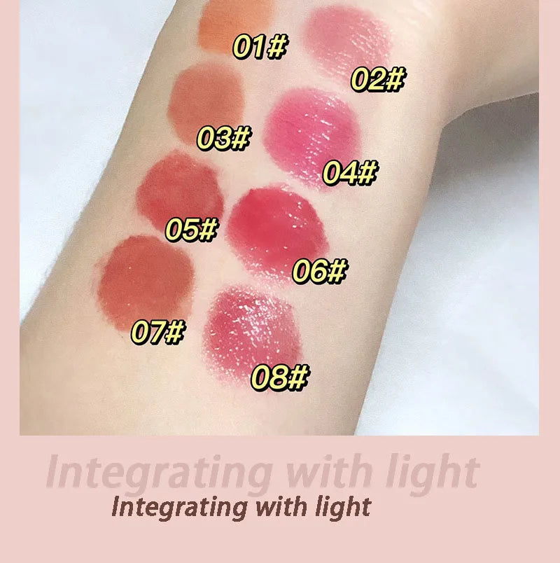 Mirror Water Light Lip Gloss Jelly Lipstick Pencil Long Lasting Moisturizing Solid Lip Tint Balm Women Make Up Beauty Cosmetics - Seprincess