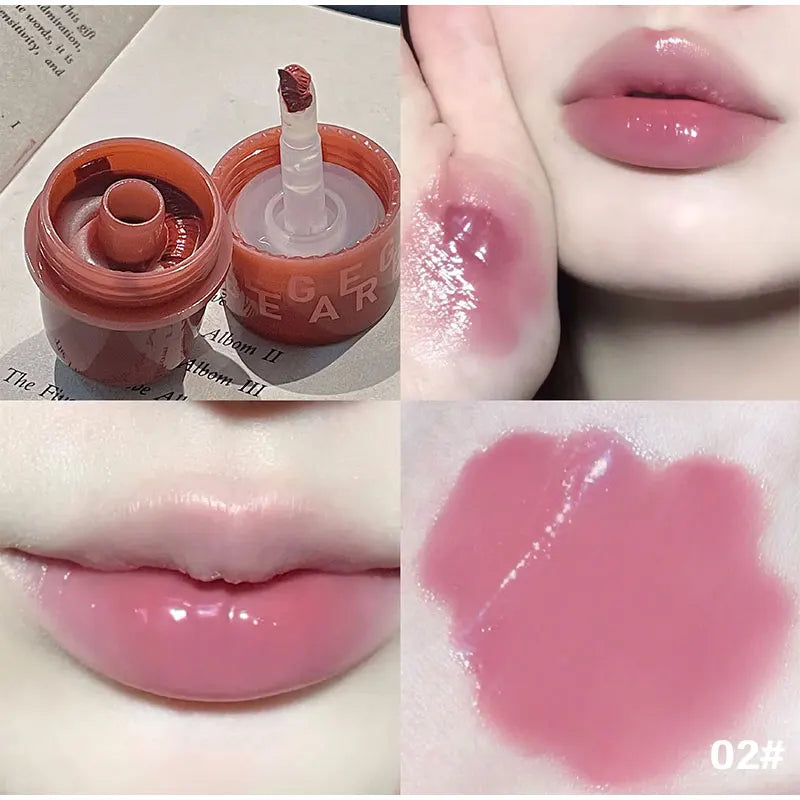 Bear Seal Mirror Clear Lipstick Lip Gloss Waterproof Moisturizing Lasting No Fading Lip Glaze Makeup for Women Korean Cosmetics - Seprincess