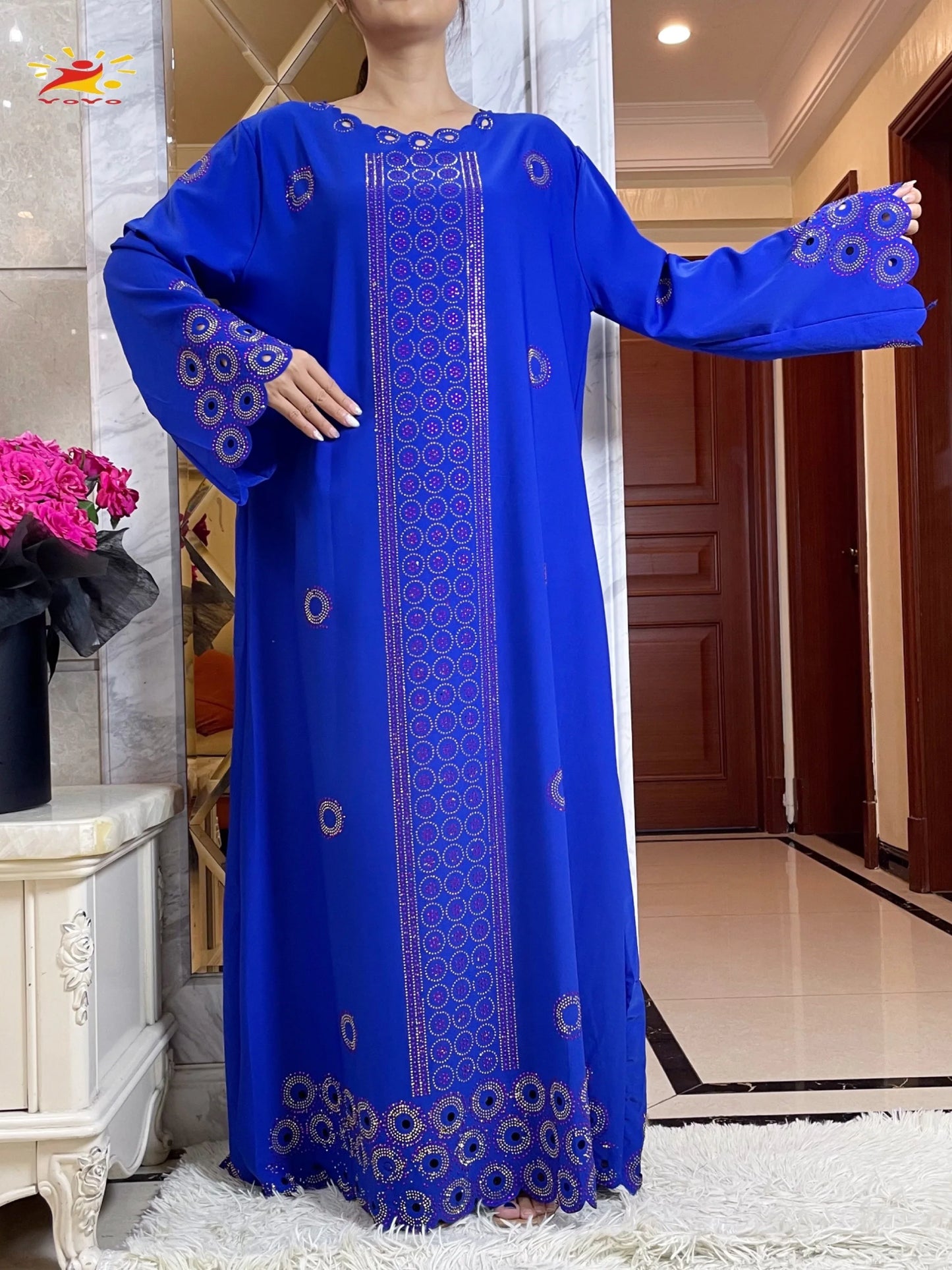 2024 Autumn Women Elegant Dresses Dubai Party Outfits Long Sleeve  Dashiki Muslim Women High-grade Comfort Fabric African Abaya - Seprincess