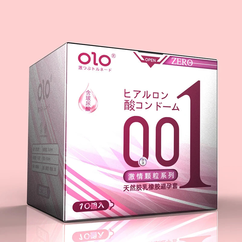 OLO Ultrathin Condoms 0.01 Zero Feeling 10PCS Penis Sleeve for Man Hyaluronic Acids Ejaculation Delay Condoms Adults Sex Toy 18+ - Seprincess