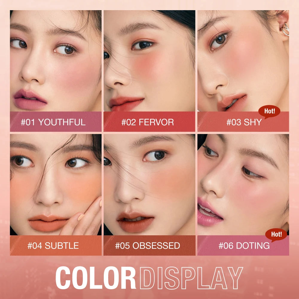 O.TWO.O 3-in-1 Lipstick Blush Eyes Shadow Multifunctional Makeup Waterproof Lightweight Lip Stick Cheek Cream Smooth Texture - Seprincess