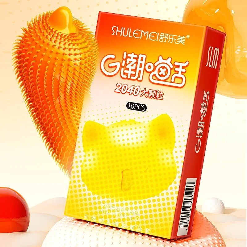 G Spot Condom With Tendrils Sex Toys For Adult Men Dense Dotted Rubber Condoms High Sensitive Erotic Product For Couple Sex Shop - Seprincess