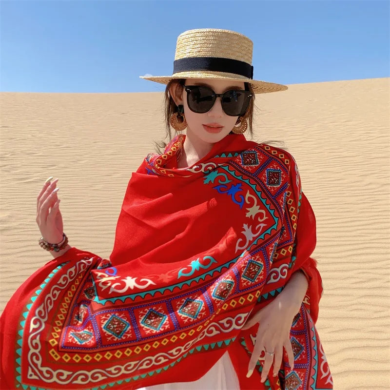 17 Styles 90x180cm Travel Beach Sunscreen Scarve Bikini Large Shawl Sarong Wrap Scarf Women Brazilian Swimsuit Bathing Cover-ups