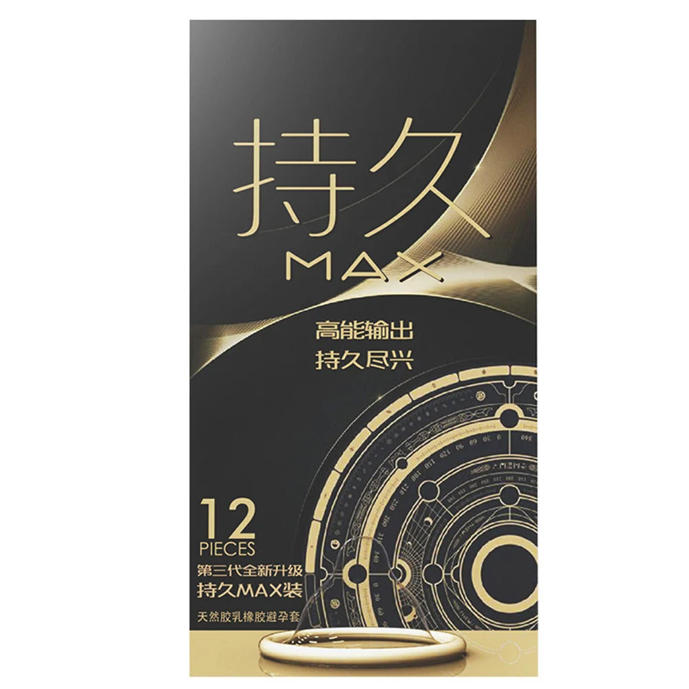 52mm Condoms Long Lasting Penis Sleeves 12pcs Glossy Time-delay Condoms Natural Latex Adult Erotic Products Safer Sex Shop - Seprincess