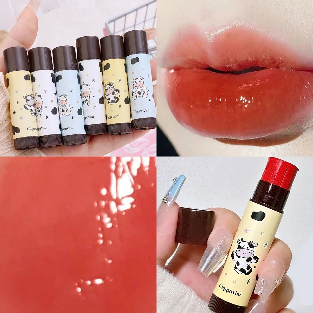 Moisturizing Colored Lip Balm Jelly Nude Rose Black Tea Mirror Lipstick Non Sticky Cup Watery Lip Tint Lips Care Makeup Cosmetic - Seprincess