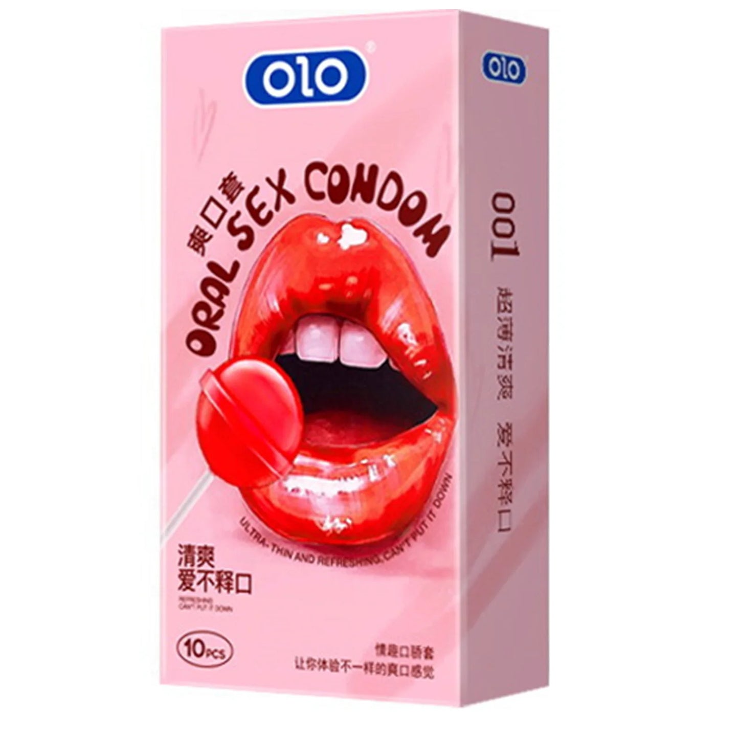 10PCS Oral Sex Ccondom Strawberry Flavor Sex Toys Ultra Thin Blowjob Rubber Condom No Oil Erotic Products For Couples - Seprincess