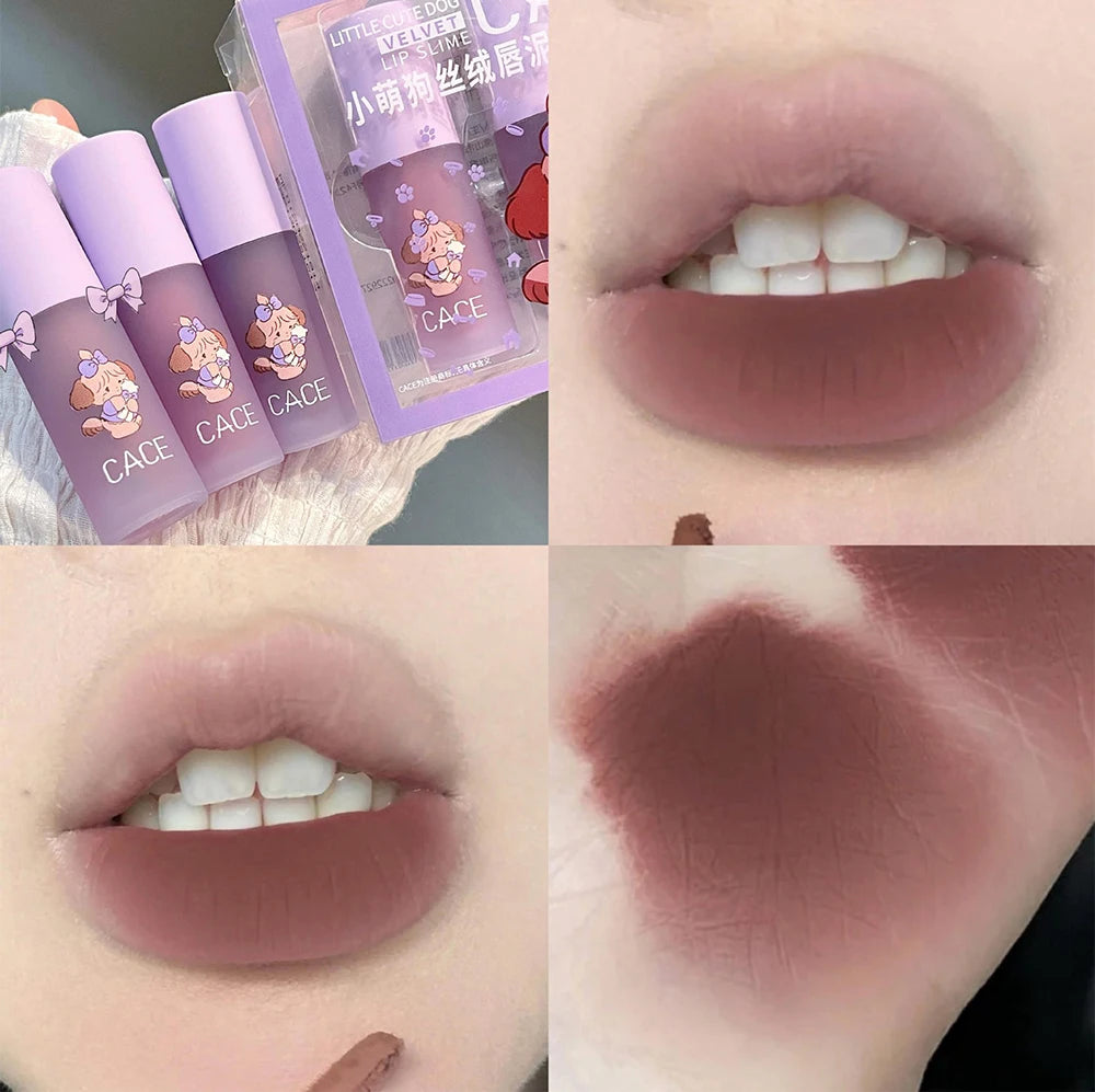 Matte Velvet Lip Gloss Long Lasting Lip Mud Tint Blush Non-stick Cup Waterproof Lipstick Female Makeup Korean Cosmetic Sets - Seprincess