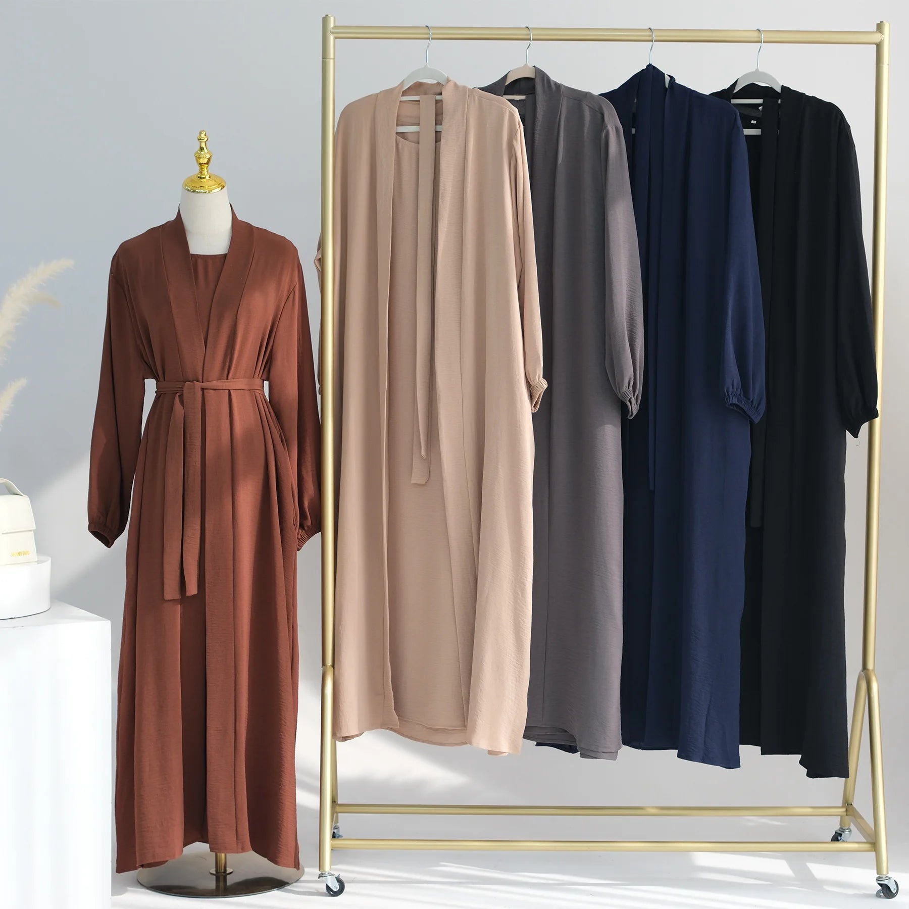 2024 New Muslim Sets for Women Ramadan Prayer Dress Modest Dresses Eid Dubai Abaya Female Islam Clothing Elegant Party Clothes - Seprincess