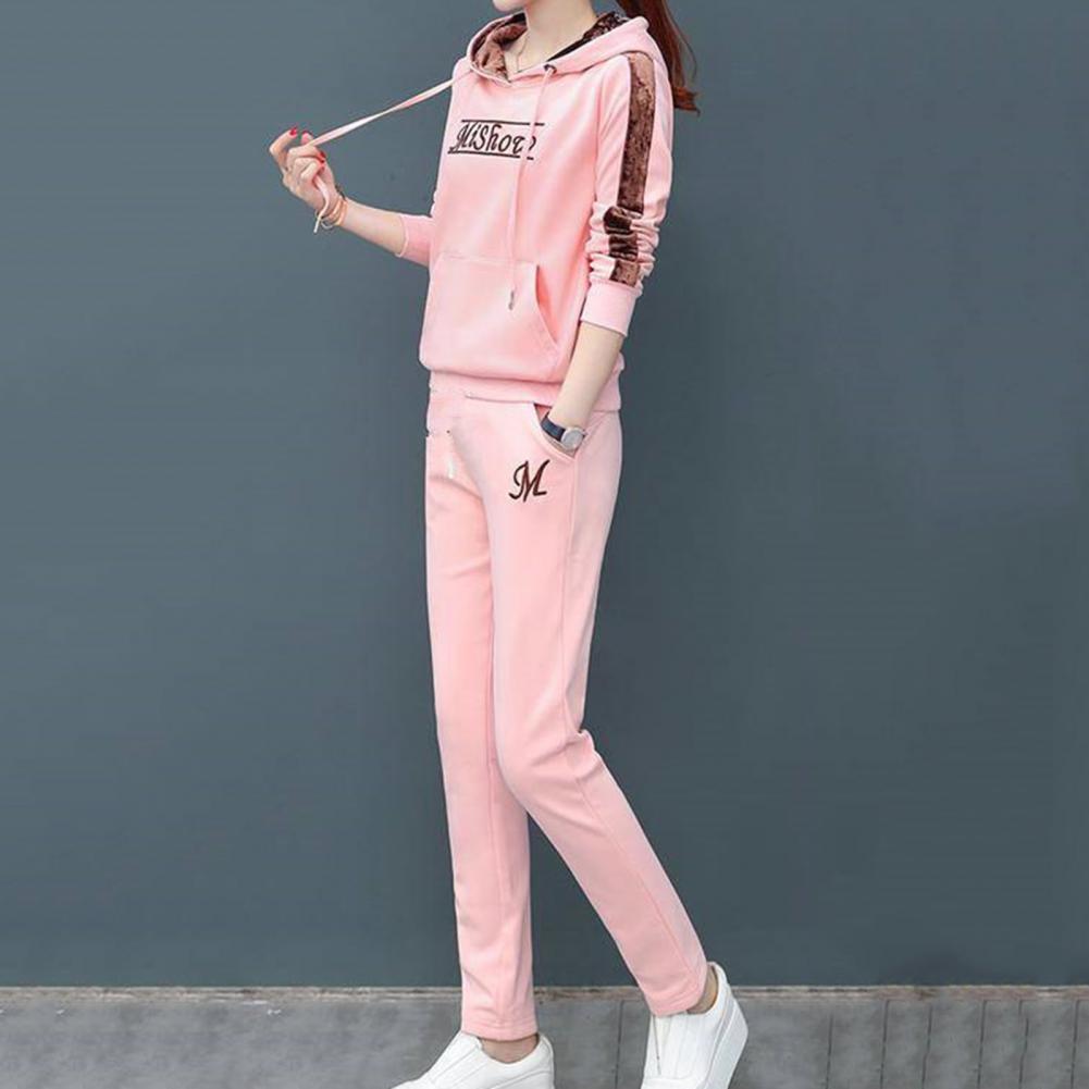 Fashion Warm Three Piece Set Women Outfit 2022 Fall Winter Thicken Tracksuit Casual Waistcoat + Hoodies + Pant Female Sweat Suit - Seprincess