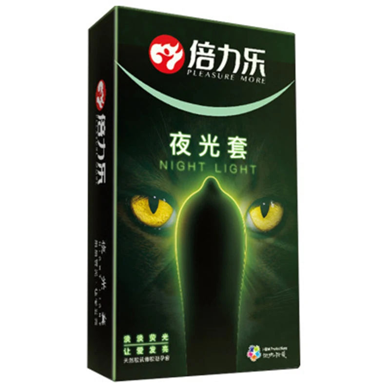 7pcs Luminous Condom Sex Toy For Men Delay Porno Night Light Adult Natural Latex Condom Couples Contraception Sex Supplies - Seprincess