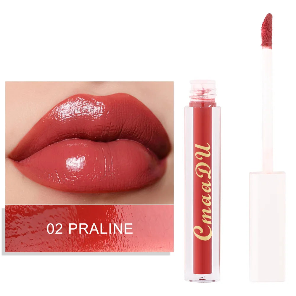 CmaaDu Hydrating Mirror Glossy Liquid Lipstick Lip Gloss  Moisturizing Lip Glaze  Non-Sticky Tint Glow Plumper Makeup Lipgloss - Seprincess