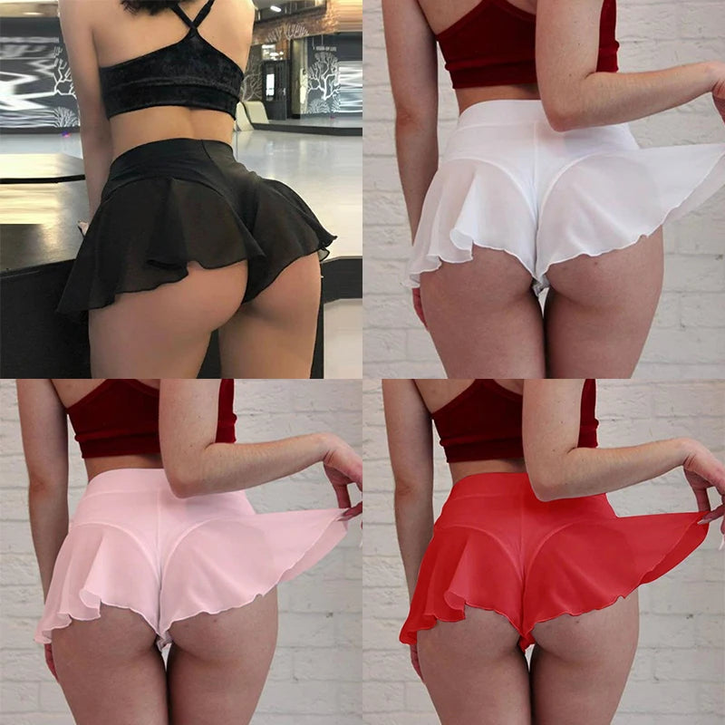 Babydolls Thin mesh ultra short skirt women fancy underwear 18 sexy hot underwear women sexy game train men tight xxx sexshop - Seprincess