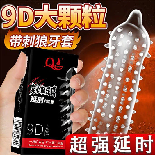 12pcs Vaginal Massage Condom With Particles Adult Sex Toys Rubber Penis Sleeves Long Lasting Safer Condom Intimate Goods Sexshop - Seprincess