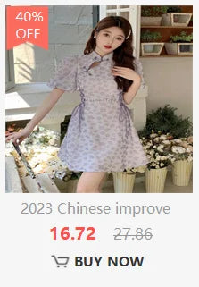 2024 new chinese style women casual daily loose cheongsam dress young lady spring summer fashion cheongsam vestido qipao dress - Seprincess