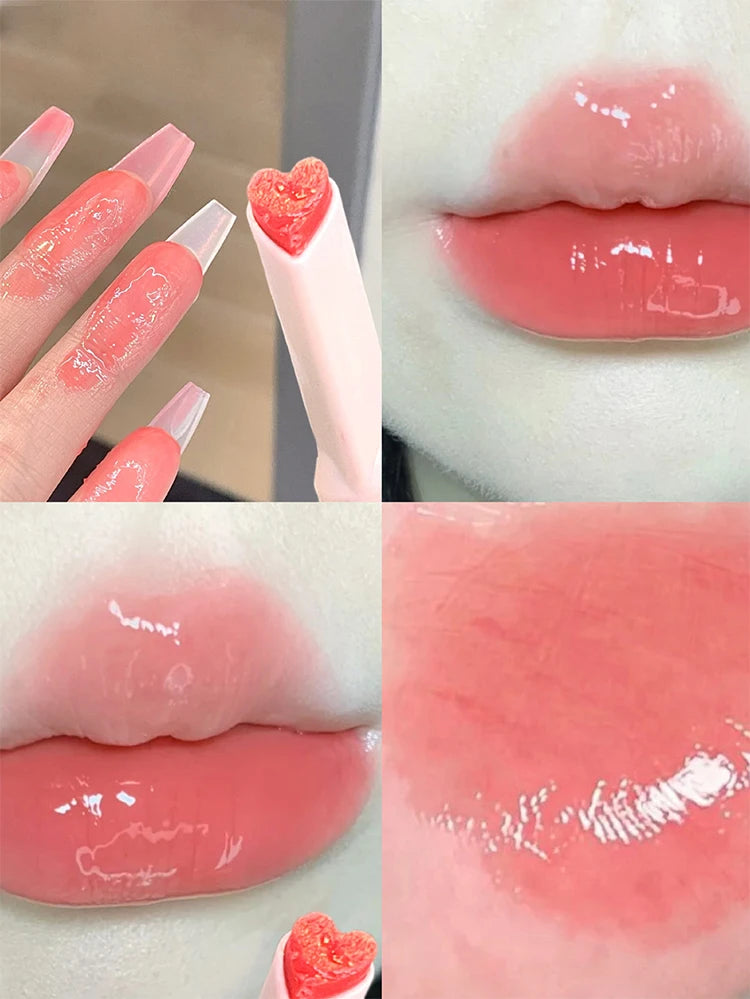 Gege bear flower words honey lipstick moisturizing mirror gloss jelly love lipstick lipstick pen - Seprincess