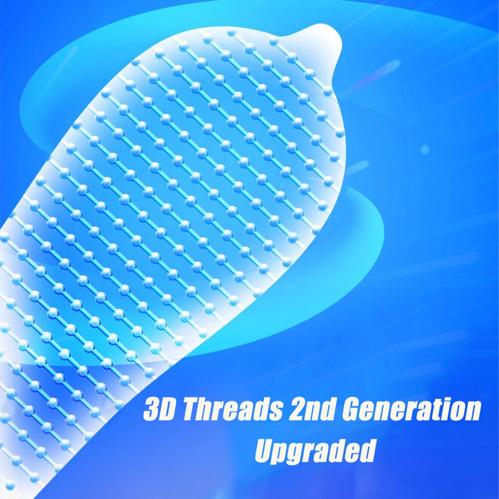 10pcs Erotic Penis Sleeve 3D Dotted Condoms Enlargement Large Particles Mushroom Condom High Sensitive Sex Toys for Men Condones - Seprincess