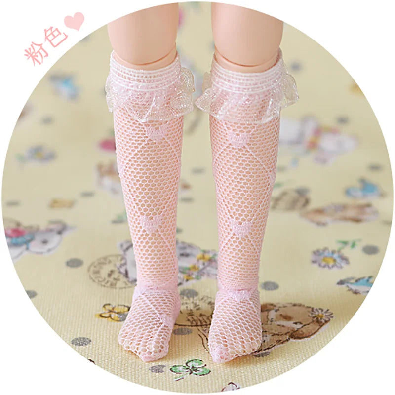 Blyth Dolls Lace Socks Knee Highs Socks Stocking for 1/6 Doll Clothes accessories(fit Azone, Pullip,Barbies, Blyth, 1/6 Doll)