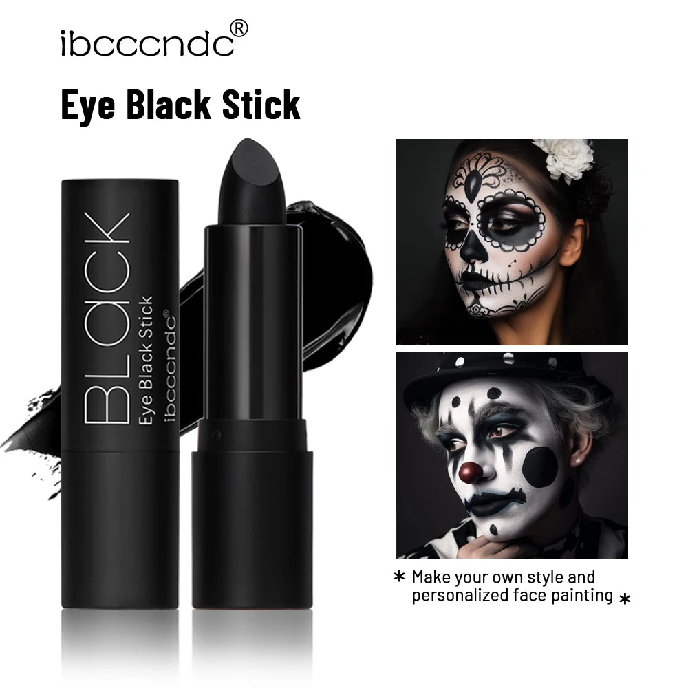 Long-Lasting Black And White Lipstick Crayon With Plumping Effect And Highly Pigmented Nude Waterproof Gloss For Halloween - Seprincess