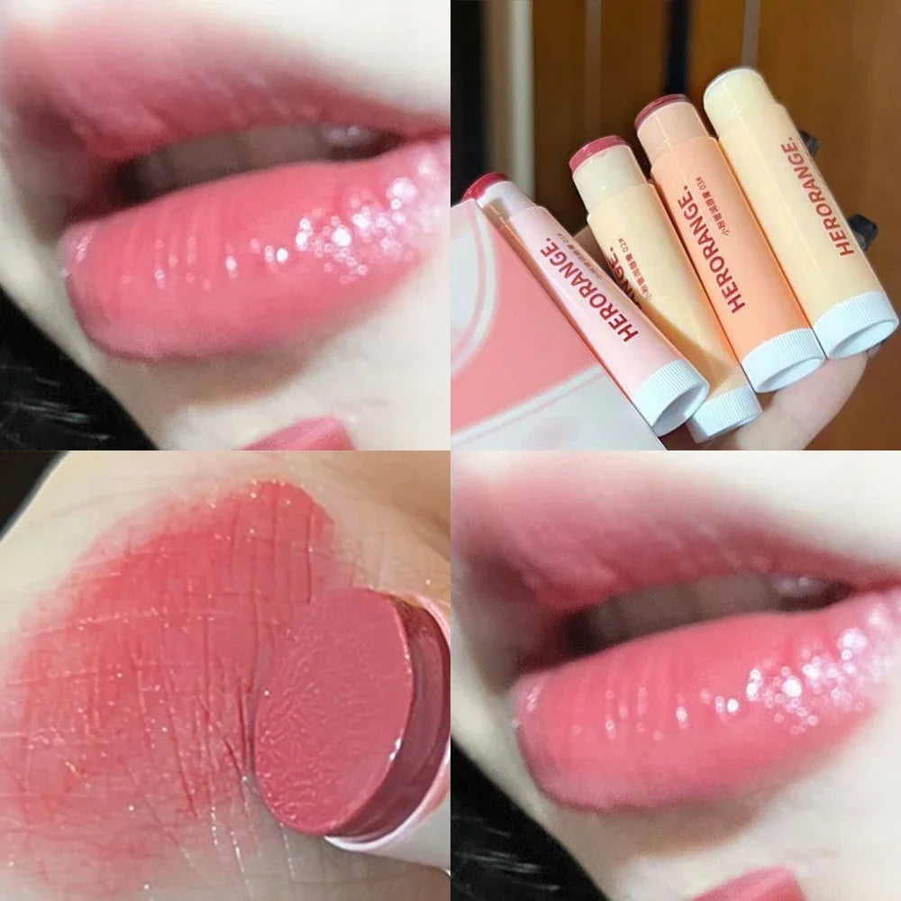 Rose Tea Lip Balm Lipstick Moisturizing Anti-dry Lip Care Cosmetics Anti-cracking Lipstick Colored Hydrating Lip Tinted Makeup - Seprincess