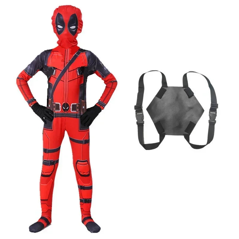 Deadpool Bodyguard Bodysuit Halloween Costume Children's Deadpool Cosplay Costume Adult Set - Seprincess