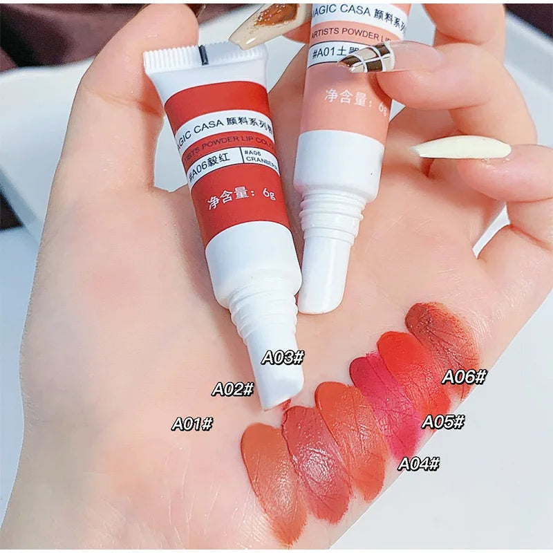 Lip Gloss Moisturizing Lip Tint Mud 6 Colors Lips Makeup Lipstick Long Lasting Lip Glaze Creative Cosmetics Waterproof Korean - Seprincess