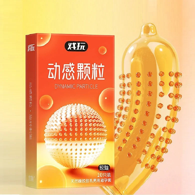 G spot Condom Sex Toy for Long Delay Ejaculation Thin Rubber Condoms Big Dotted Sleeves For Penis Adult Erotic Products - Seprincess