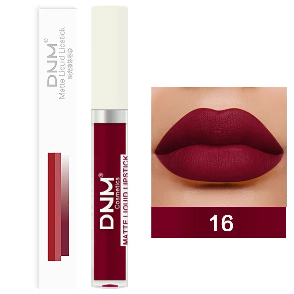 18 Colors Matte Velvet Lip Glaze Waterproof Long-Lasting Not Easy To Fade Lip Gloss Lipstick Waterproof Makeup Cosmetic Tool - Seprincess