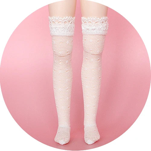 Blyth Dolls Lace Socks Knee Highs Socks Stocking for 1/6 Doll Clothes accessories(fit Azone, Pullip,Barbies, Blyth, 1/6 Doll)