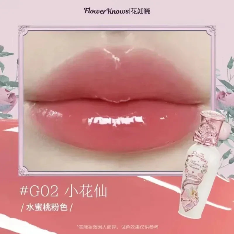 Flower Knows Swan Ballet Little Angel Collection Lipstick Velvet Matte Waterproof Lip Stick Vegan Long Lasting Lip Gloss Korean