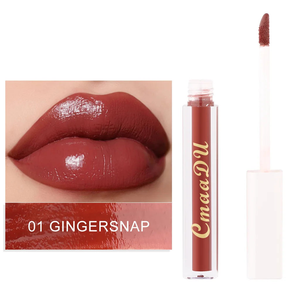 CmaaDu Hydrating Mirror Glossy Liquid Lipstick Lip Gloss  Moisturizing Lip Glaze  Non-Sticky Tint Glow Plumper Makeup Lipgloss - Seprincess