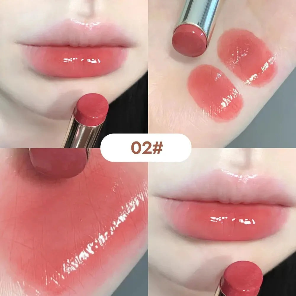 Silky Glossy Lipstick Gege Bear Pump Lips Moisture Water Bomb Comfortable Ultra Sheen Non-Stick Cup Lip Balm - Seprincess