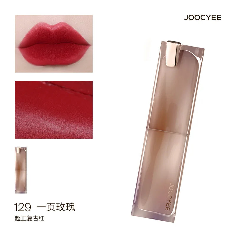 JOOCYEE GLAZED ROUGE Toffee powder mist lipstick whitening water light film-forming lipstick