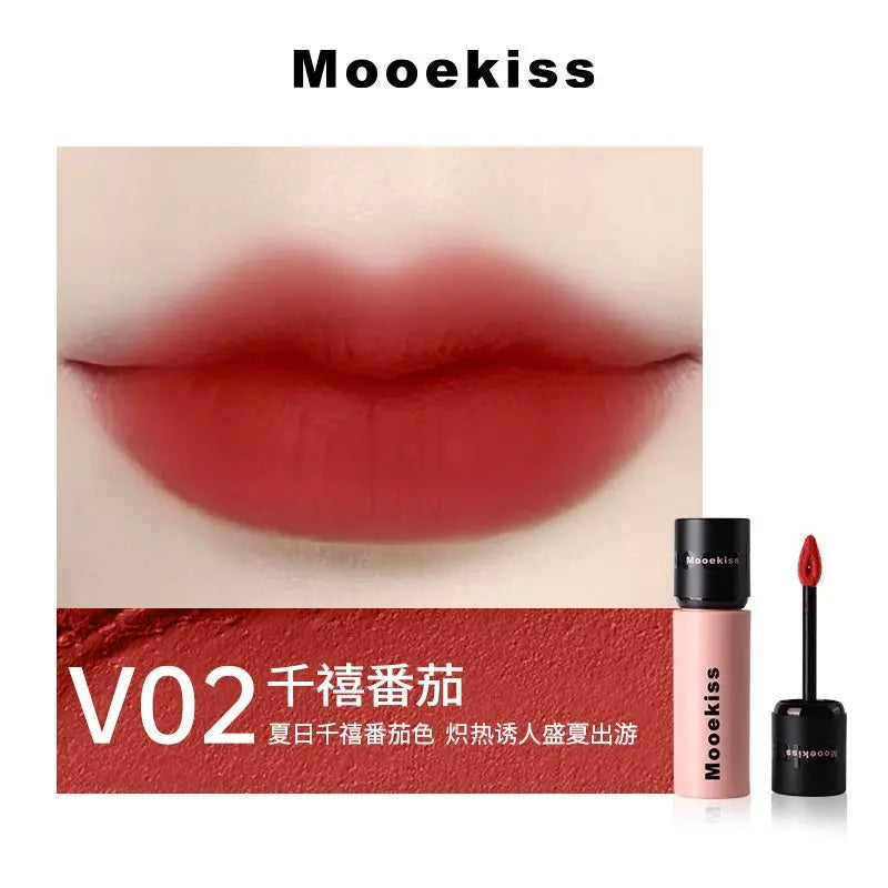 Mooekiss Matte Liquid Lipstick Lasting Non-stick Cup Velvet Lip Clay Lip Gloss Autumn and Winter Chestnut Lip Makeup Maquillaje - Seprincess