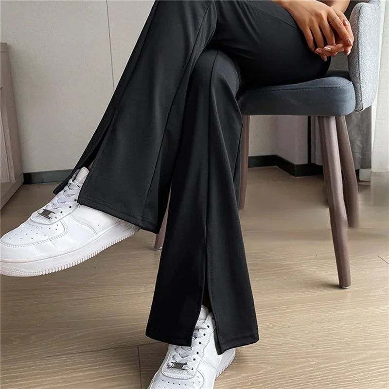 2025 New Flare Leggings Yoga Pants Women High Waist Wide Leg Pants Women Gym Sports Black Flared Pant Plus Size Dance Trousers