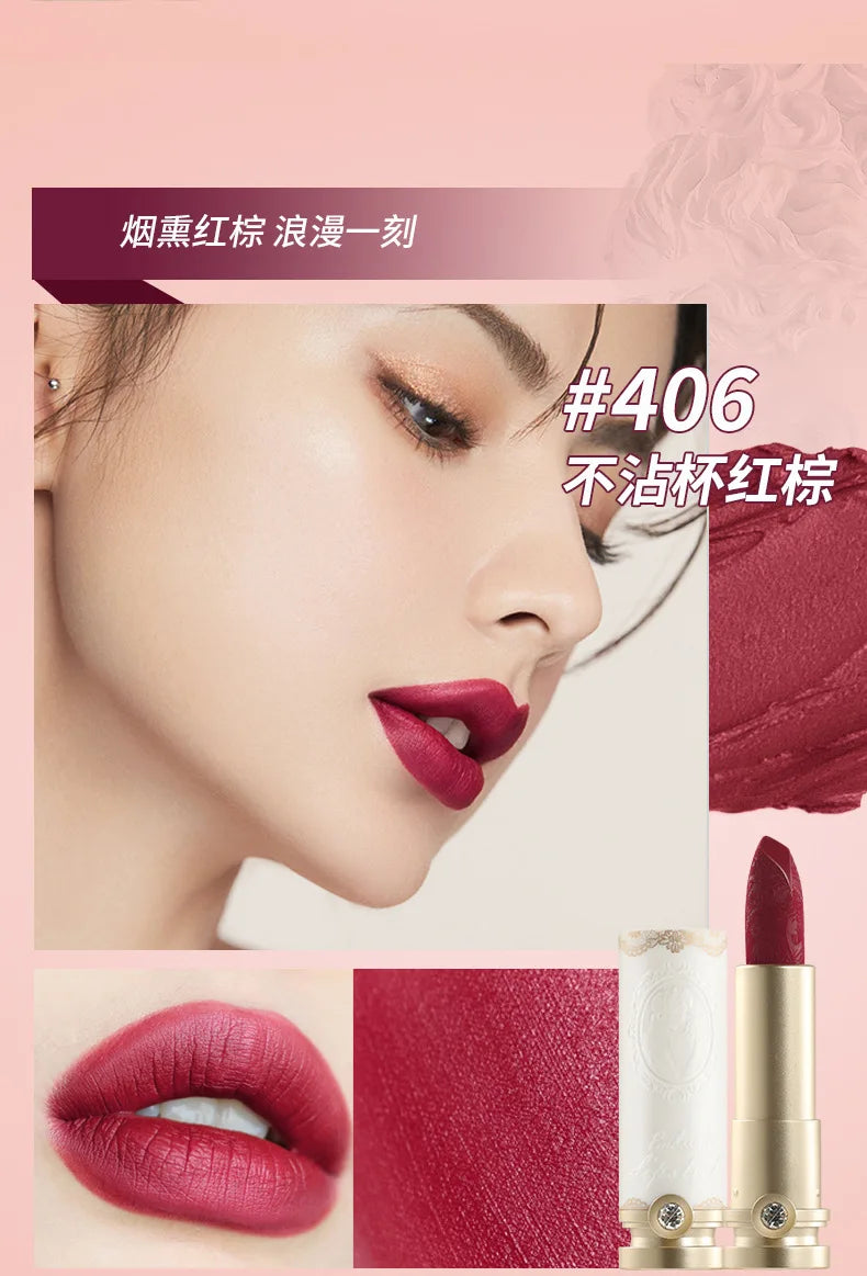 Artistic Embossed Lipstick MatteSexy Matte Lipsticks Waterproof Lip Gloss Long Lasting Liquid Lipstick Korean Makeup Cosmetics - Seprincess