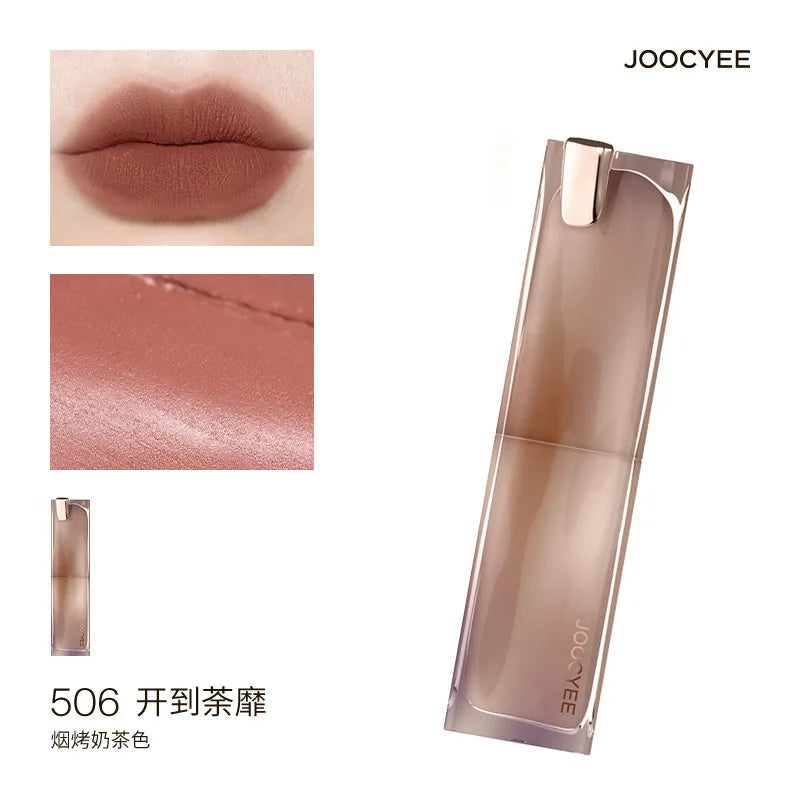 JOOCYEE GLAZED ROUGE Toffee powder mist lipstick whitening water light film-forming lipstick