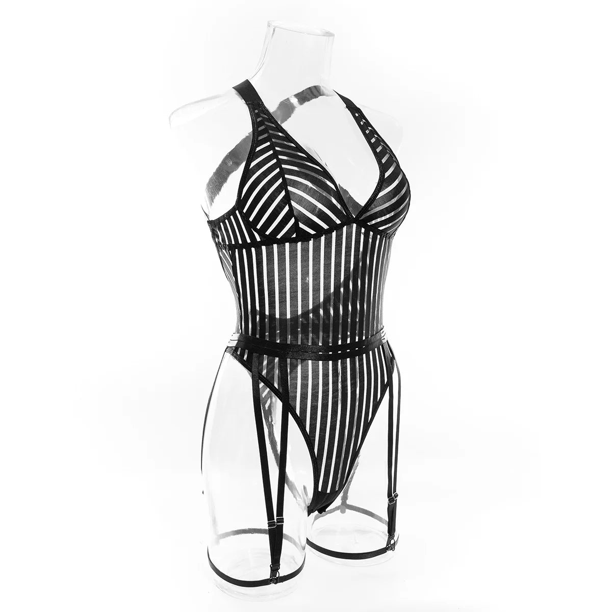 Bodysuit Striped camisole jumpsuit tight fitting and restrained naked woman fetish anal sexy lingеrie set promotions 99% sales - Seprincess