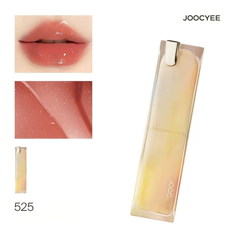 Joocyee Glazed Rouge Upgrade Crystal Frozen Film Version Moisturize Glass Lipstick Lip Makeup Smoky Longlasting Lipstick