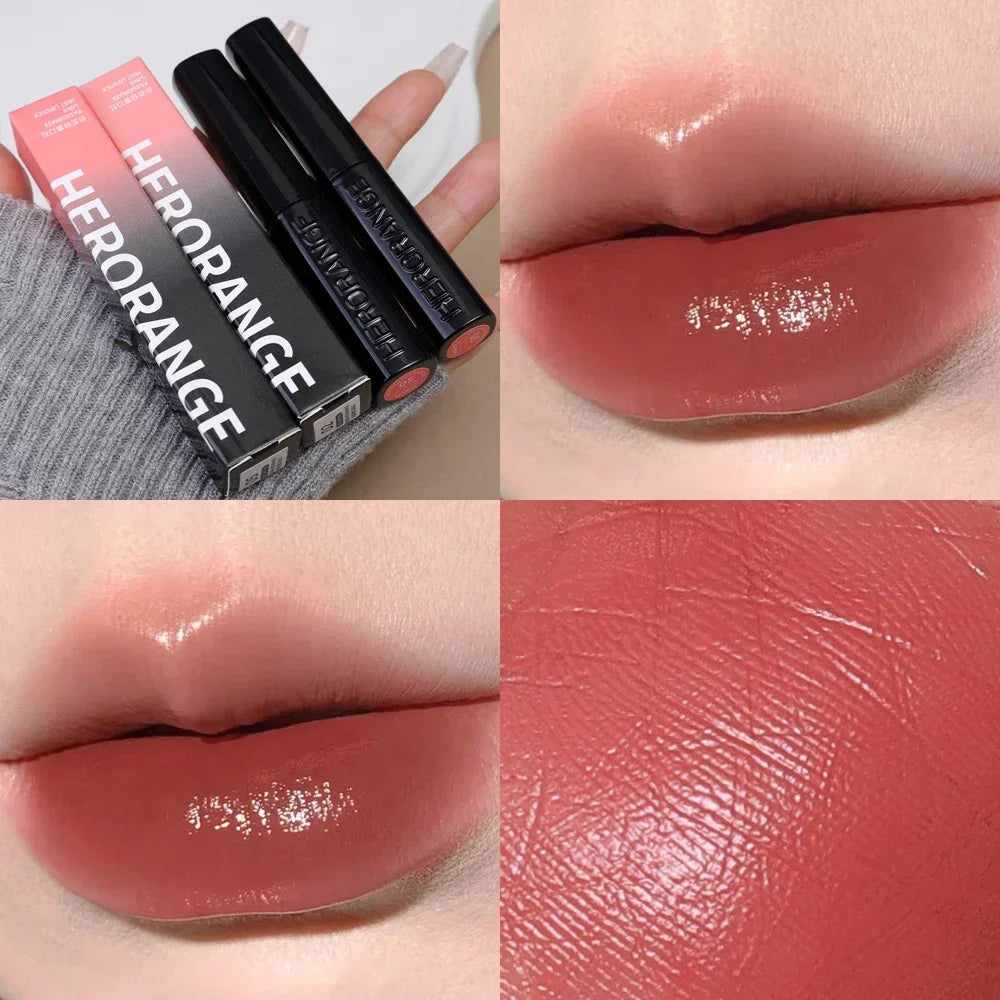 Jelly Mirror Lipstick Makeup Waterproof Non-stick Cup Solid Lip Gloss Clear Lasting Moisturizing Lipstick Pen Korean Cosmetics