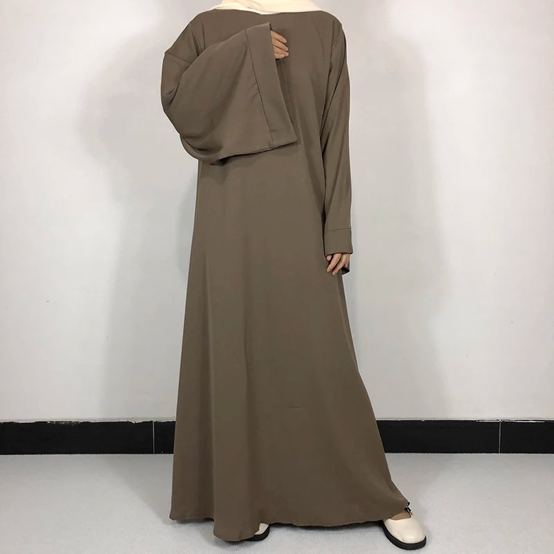 15 Colors Basic Plain Nida Abaya With Free Belt High Quality Muslim Women Modest Simple Dress EID Ramadan Islamic Clothing