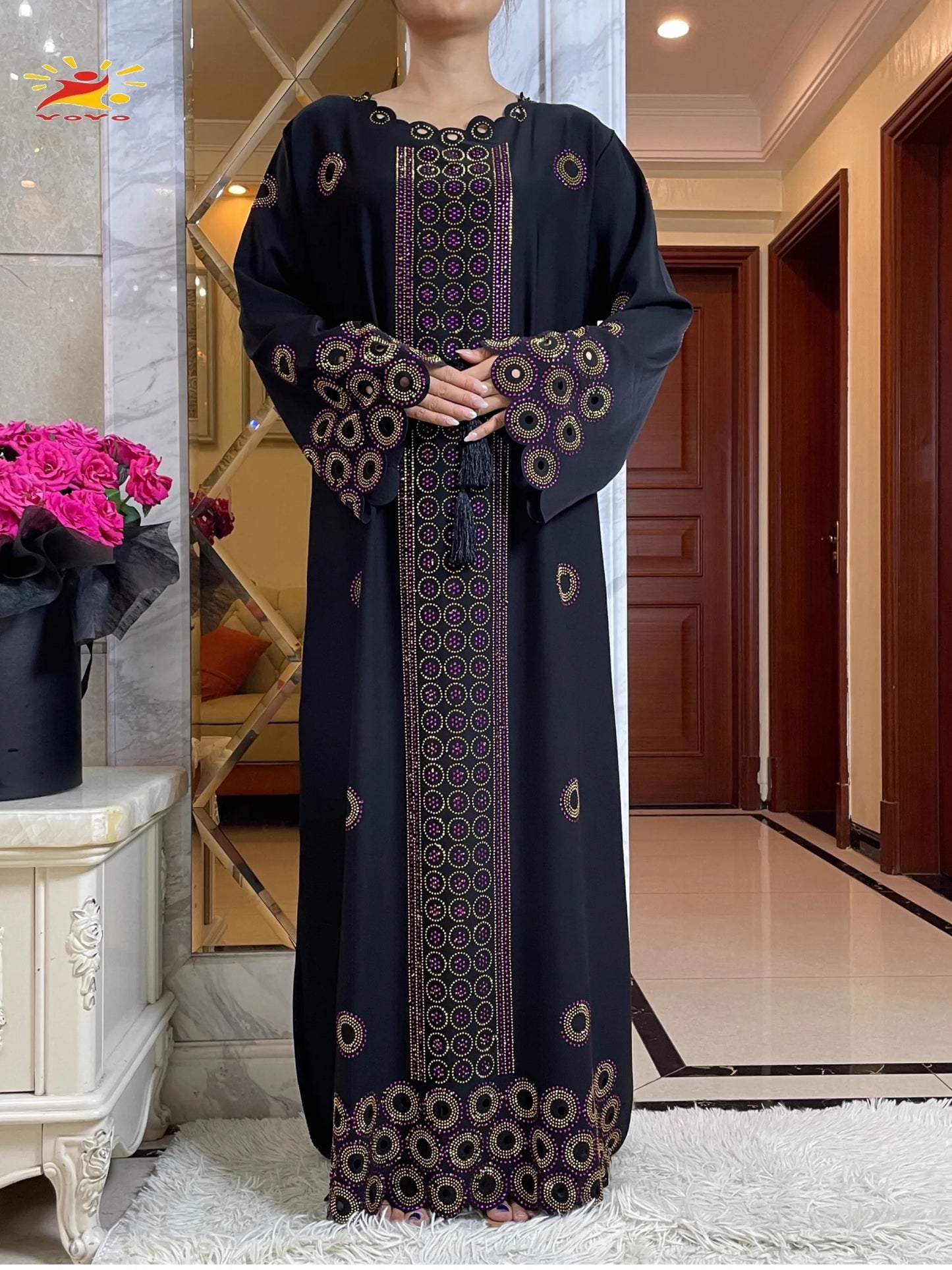 2024 Autumn Women Elegant Dresses Dubai Party Outfits Long Sleeve  Dashiki Muslim Women High-grade Comfort Fabric African Abaya - Seprincess