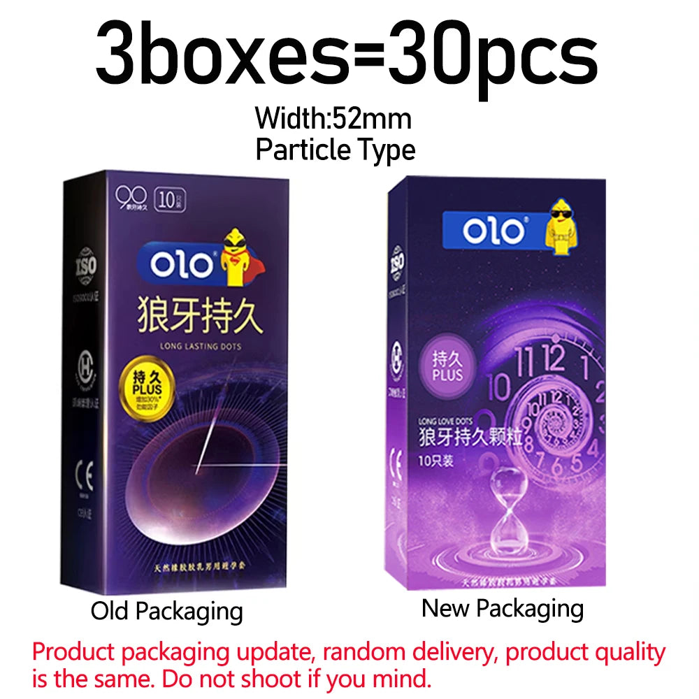 30pcs Condom Sex Toys for Adult Men Particle Lasting Delayed Ejaculation Penis Sleeves Ultra Thin Rubber Condoms Sex Products - Seprincess