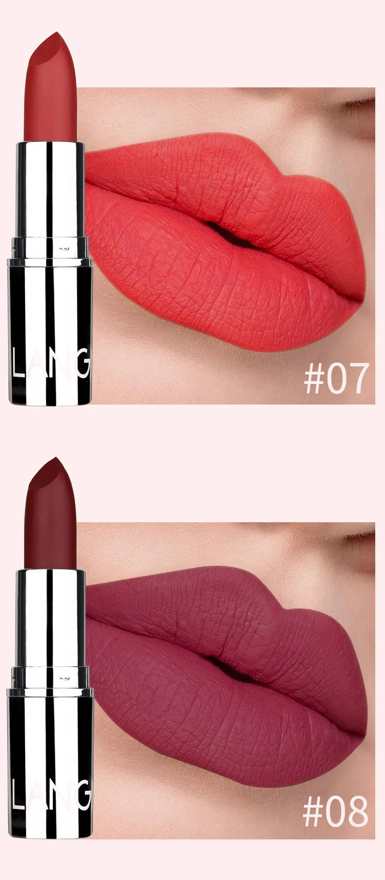 Nude Matte Lipstick Waterproof Long Lasting Non-stick Cup Lip Stick Not Fading Sexy Red Pink Velvet Lipsticks Makeup Cosmetics - Seprincess