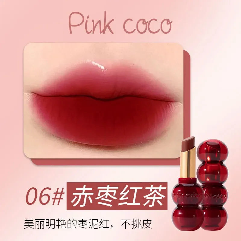 6Colors Matte Lipstick Mist Rose Long-Lasting Moisturising Nude Lipsticks Lip Gloss Non-stick Cup Red Sexy Lip Makeup Cosmetics