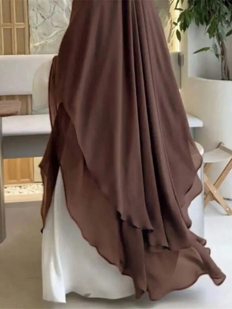 Ramadan Khimar Abaya Saudi Arabia Turkey Islam Muslim Hijab Dress Prayer Clothes Abayas For Women Kebaya Robe Femme Musulmane - Seprincess