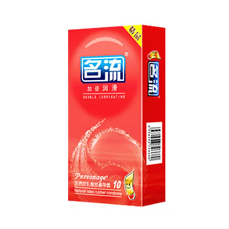 10pcs Natural Latex Condom Lubrication Delay Dot Sex Ultra Thin Particles Condom Contraception Supplies Adults Sex Toy 18+