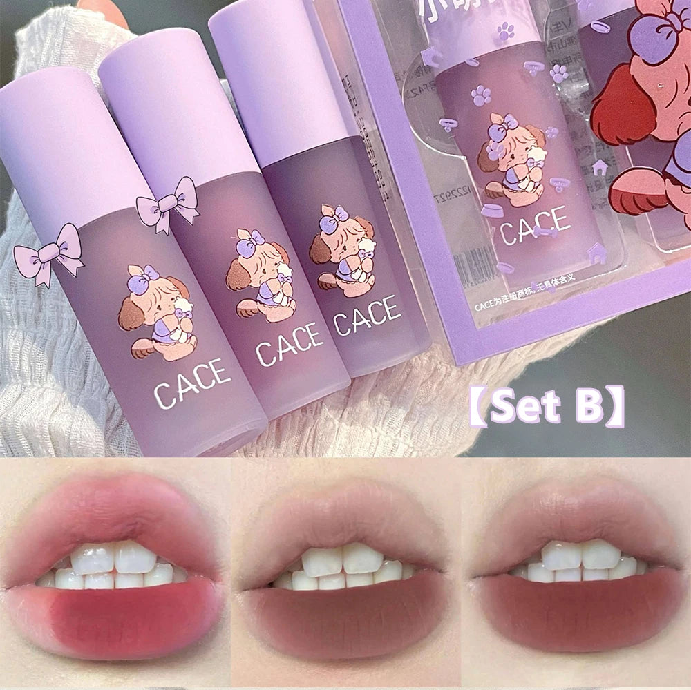 Matte Velvet Lip Gloss Long Lasting Lip Mud Tint Blush Non-stick Cup Waterproof Lipstick Female Makeup Korean Cosmetic Sets - Seprincess