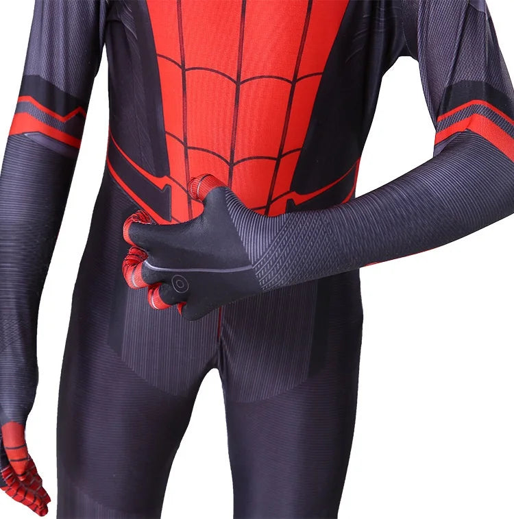 New Miles Morales Far From Home Cosplay Costume Zentai Spiderman Costume Superhero Bodysuit Spandex Suit for Kids Custom Made - Seprincess