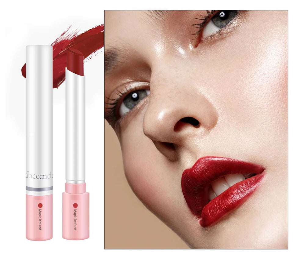 4 Colors/Set  Makeup Lipstick Cosmetics Lipstick Set Lip Tint Lip Gloss Waterproof Matte Long Lasting Make Up Pomade Red Orange - Seprincess