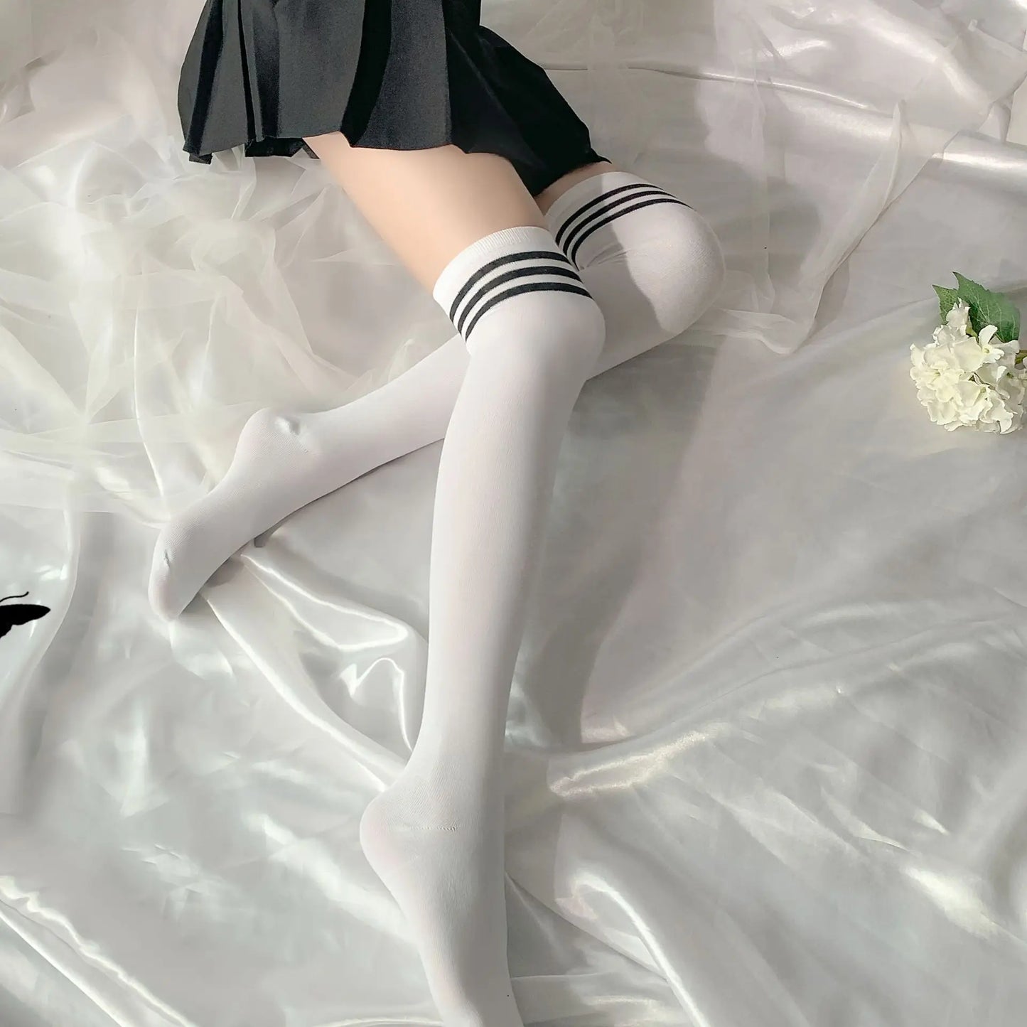 Long stockings Striped campus uniform tight fitting socks for students JK women fancy underwear 18 new xxnx lingerie in offers - Seprincess